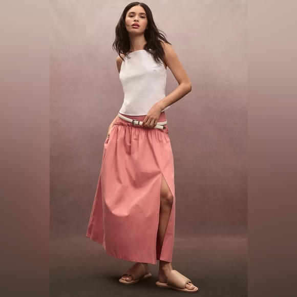 NWT Size XS - By Anthropologie Smocked Yoke Maxi Skirt - Picture 14 of 15